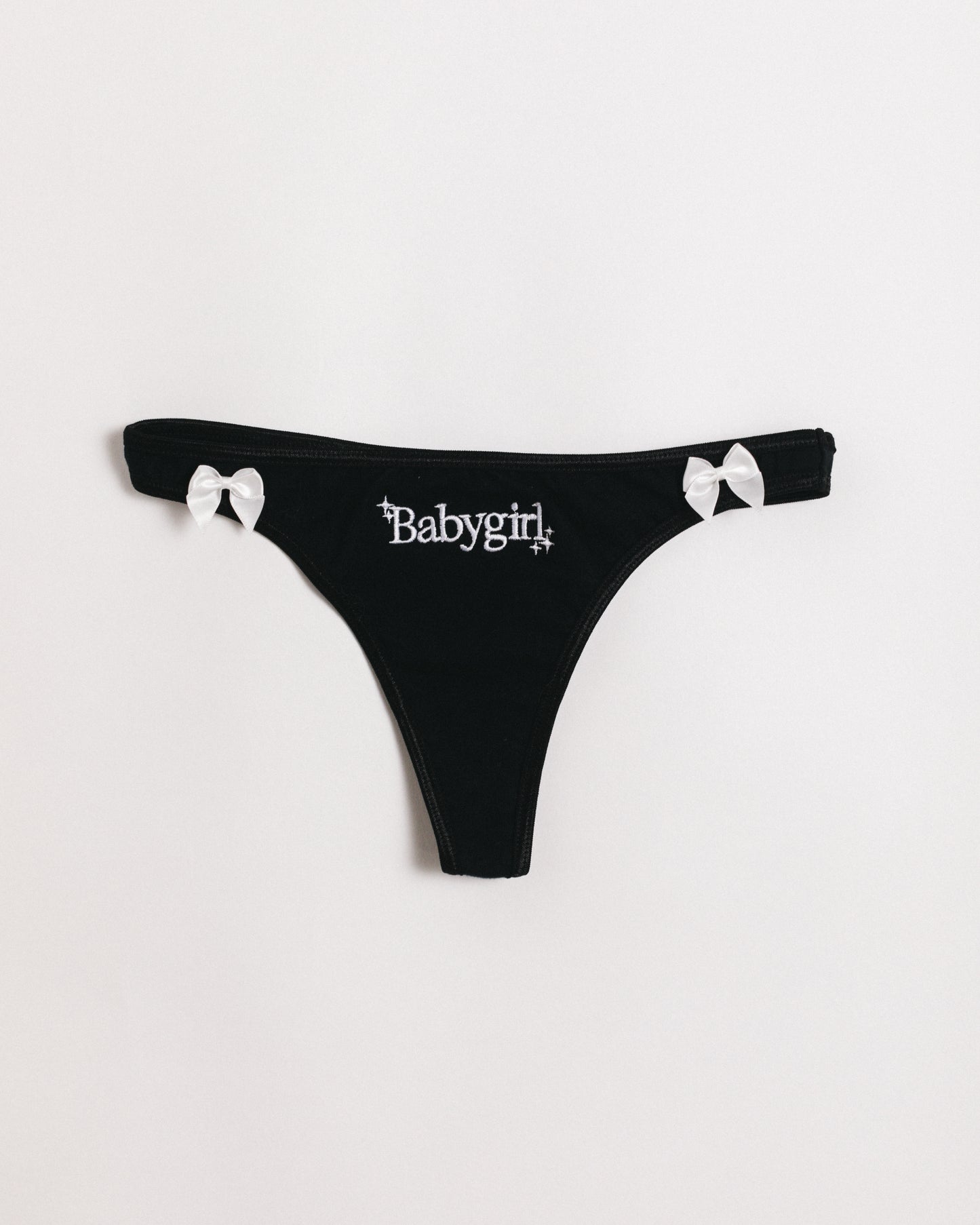 Babygirl Black Thong