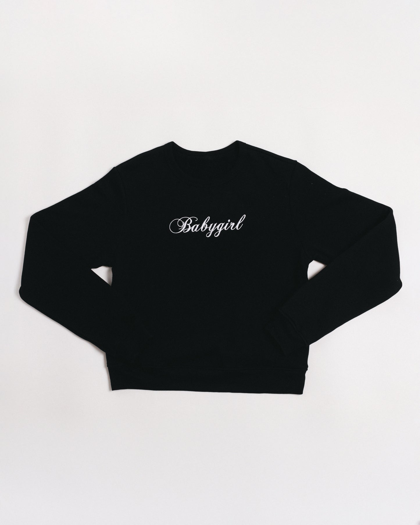 Babygirl Script Crewneck Sweatshirt