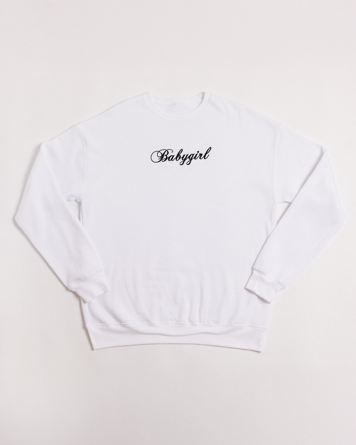 Babygirl Script Crewneck Sweatshirt